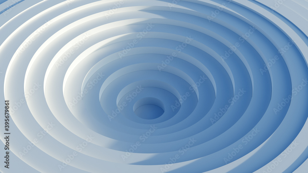 Poster abstract background with circles in waves