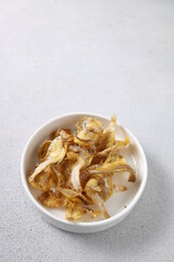 Ikan asin goreng. Fried anchovies