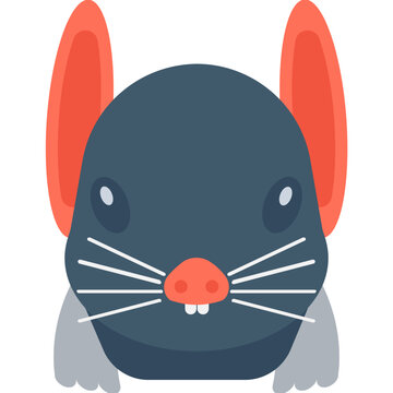
Rat Flat Vector Icon
