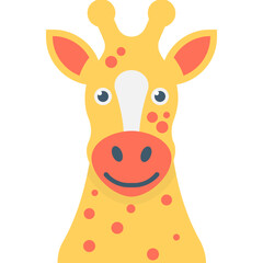 
Giraffe Flat Vector Icon
