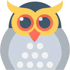 
Owl Flat Vector Icon

