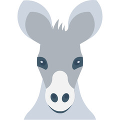 Donkey Flat Vector Icon