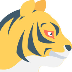 
Lion Flat Vector Icon

