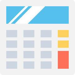 
Calculator Flat Vector Icon
