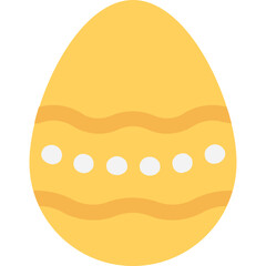 
Easter Egg Flat Vector Icon 
