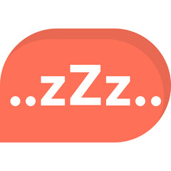 
Sleep Flat Vector Icon 
