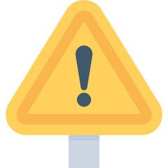 
Warning Flat Vector Icon
