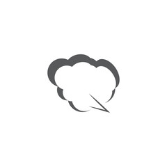 Cloud Comic Book Design Element Vector Illustration