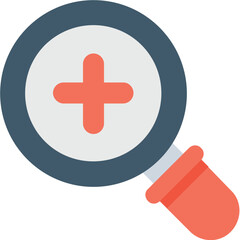 Fototapeta premium Zoom In Flat Vector Icon 