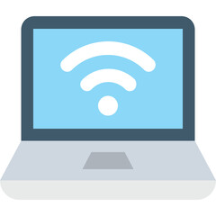 
Wifi Flat Vector Icon
