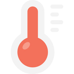 
Thermometer Flat Vector Icon
