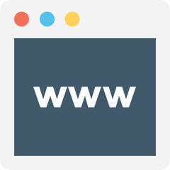 Obraz premium Website Flat Vector Icon 