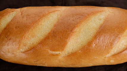 loaf of bread close up, macro