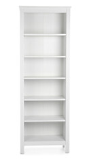 Modern empty shelf unit on white background