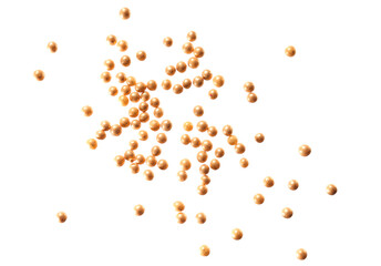 Sweet bright sprinkles on white background