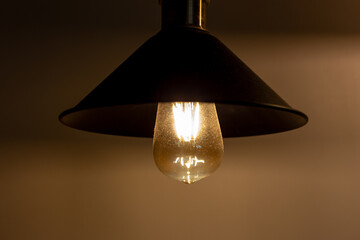 Lamp with a vintage incandescent lamp