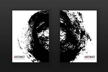 Vector grunge circle banner,cover background.
