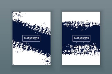 Vector navy color brush stroke cover book abstract background.