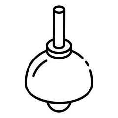 
Ceiling light icon, glyph isometric design of interior lighting vector 
