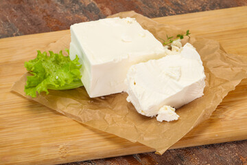 Greek traditional Feta soft cheese