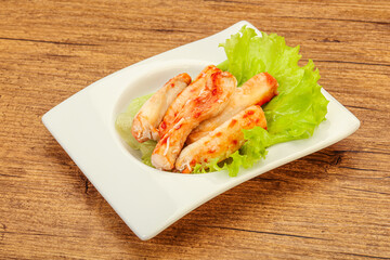 Natural luxury crab meat fillet