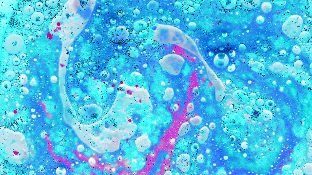 Background. Colorful creative abstract liquid ink art smooth motion 4K.