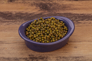 Vegetarian cuisine - dry green lentil