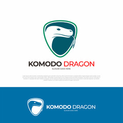 komodo dragon animal logo design