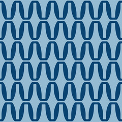 Japanese Zigzag Wave Vector Seamless Pattern