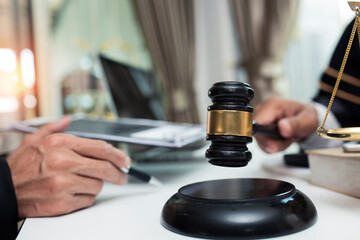 justice and law concept.Male judge Consultation and legal concepts, lawyers, 