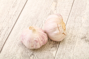 Fresh ripe and tasty garlic