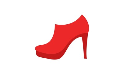 Red high heel illustration vector