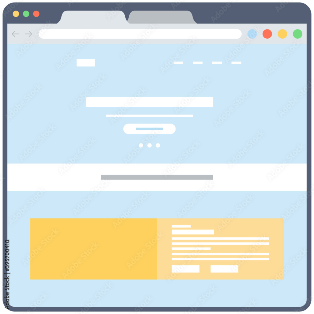 Wall mural web interface vector