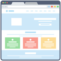 Web Layout Vector 