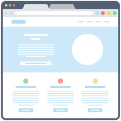 Web Template Vector 
