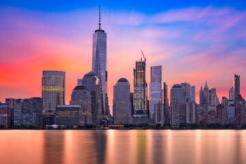 Fototapeta na wymiar New York City Dawn