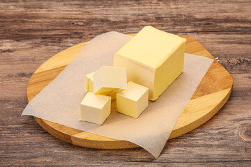 Dairy natural yellow butter piece