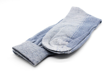 A picture of cotton socks isolated on white background