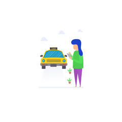 Naklejka premium Request a Ride