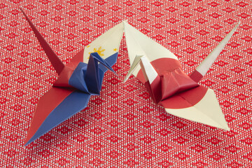 日本-フィリピン 折り鶴