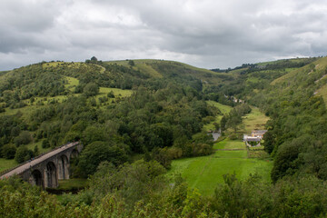 Looking down from Monsal Head Derbyshire