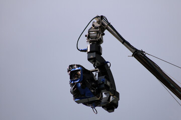 professional camera on a stand