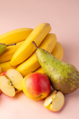 a variety of fresh fruits close-up.