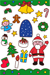 クリスマスアイコンセット