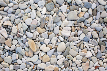 Background of small gray stones