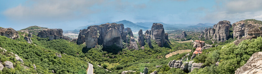 Fototapeta na wymiar PANORAMA OF GREEK MOUNTAINS