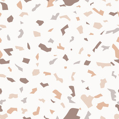 Fototapeta na wymiar Terrazzo seamless pattern with colorful rock pieces. Terrazzo seamless pattern. Pastel colors. Marble texture. Terrazzo floor marble pattern. Vector illustration.