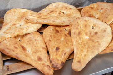 georgian traditional lavash from tandyr