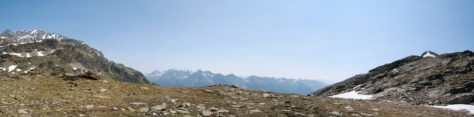 High Mountain Pass in Valmalenco, Italian Alps