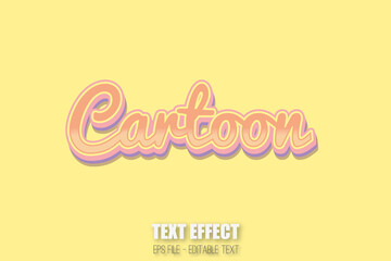 Font effect cartoon style